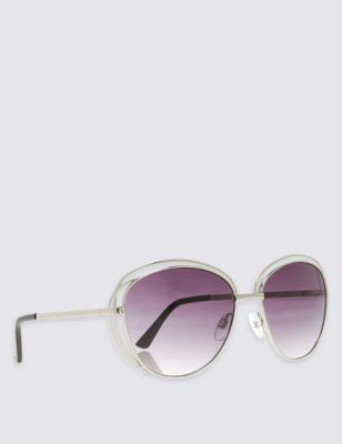 Double Frame Oversized Sunglasses